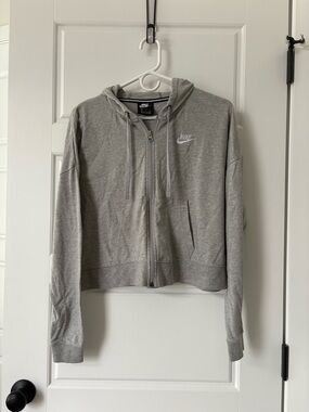 Nike Lightweight Grey Zip-Up Hoodie (M)